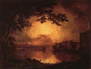 Joseph wright of derby Illumination of the Castel Sant'Angelo in Rome Sweden oil painting artist